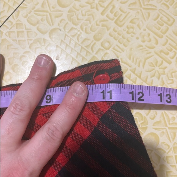 Vintage Marilyn Togs Red and Black Midi A-line Pleated Skirt - Picture 8 of 8